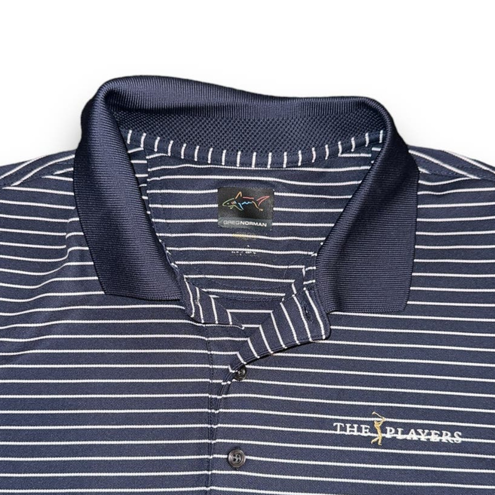 Greg Norman Navy Blue The Players Golf Polo - Size‎ Large - Picture 3 of 5